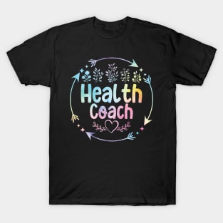 Health Coach cute floral watercolor T-Shirt